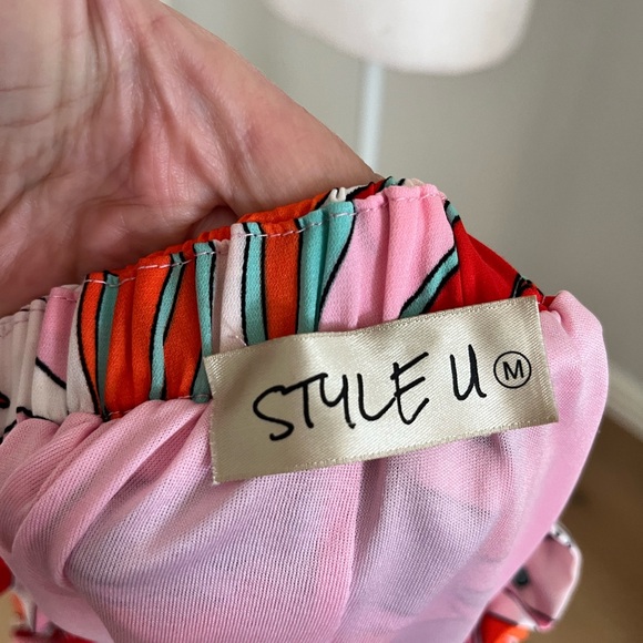 Colorful Ruffled Dress - Picture 3 of 3